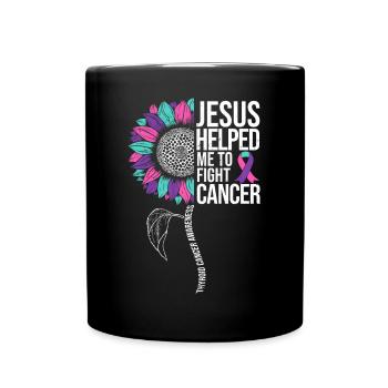 Thyriode Cancer Awareness Tournesol - Mug uni - noir - Devant