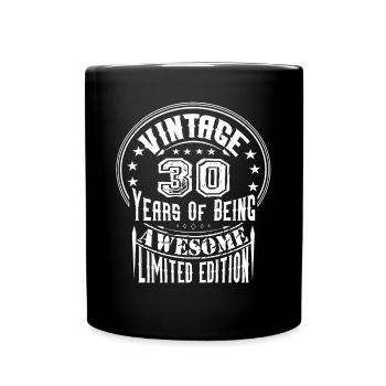 Vintage 30 ans d’être génial édition limitée - Mug uni - noir - Devant