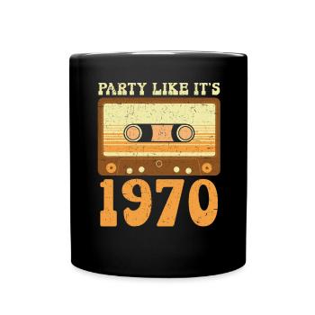 Party Like It’s 1970 Seventies Party 1970s - Mug uni - noir - Devant