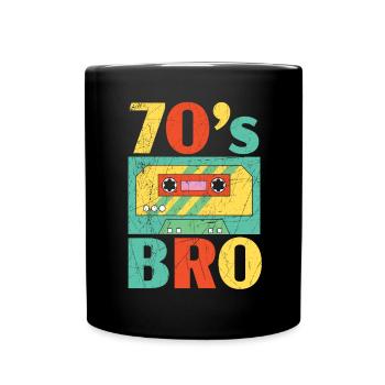 70's Bro 1970 Vintage Seventies Party 1970s - Mug uni - noir - Devant