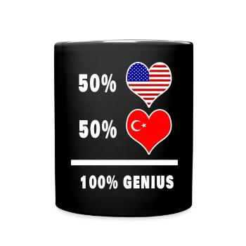 Les États-Unis et la Turquie, du génie - Mug uni - noir - Devant