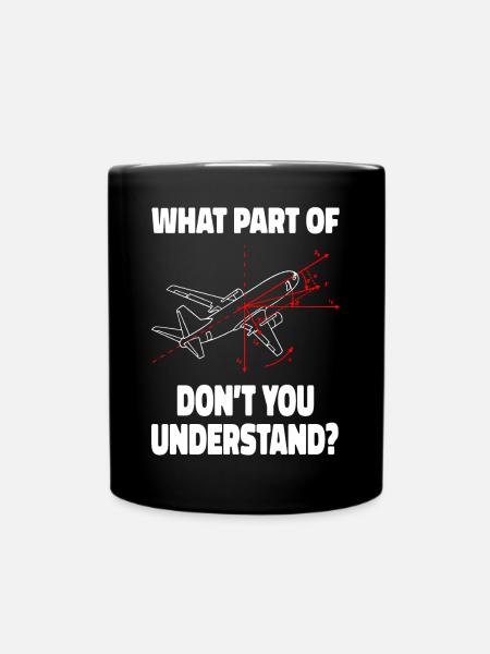 Fluggerätmechaniker Luftfahrt Wartung Flugzeug - Tasse einfarbig - Schwarz