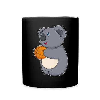 Koala Basketball Player Basketball - Full Colour Mug - black - Front