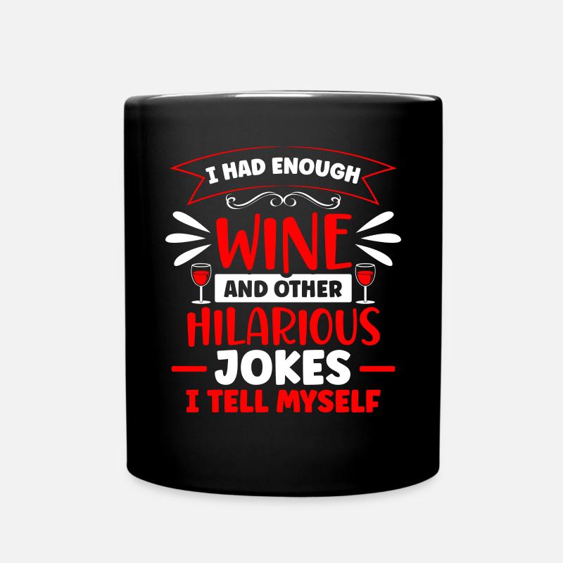 Buveur de vin Amateur de vin Vin Vigneron Vin - Mug uni - noir