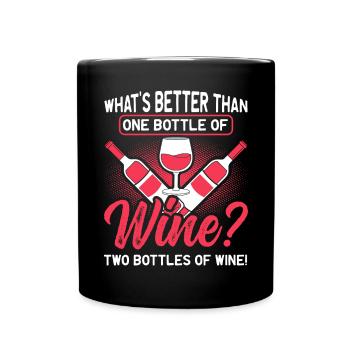 Wine drinker Wine lover Wine Winemaker Wine - Full Colour Mug - black - Front
