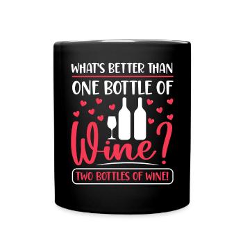Wine drinker Wine lover Wine Winemaker Wine - Full Colour Mug - black - Front