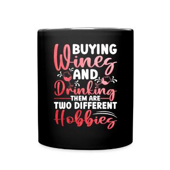 Buveur de vin Amateur de vin Vin Vigneron Vin - Mug uni - noir - Devant
