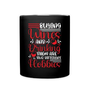 Buveur de vin Amateur de vin Vin Vigneron Vin - Mug uni - noir - Devant