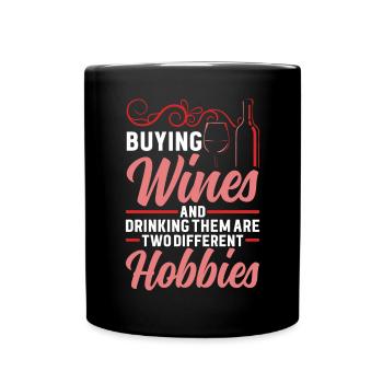 Buveur de vin Amateur de vin Vin Vigneron Vin - Mug uni - noir - Devant