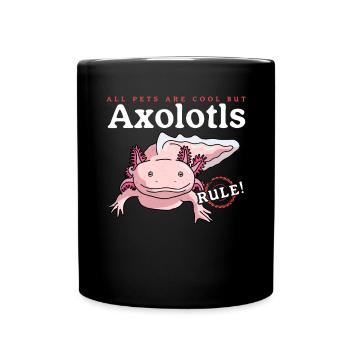 Axolotl Amphibiens à queue Axolotls Cadeau - Mug uni - noir - Devant