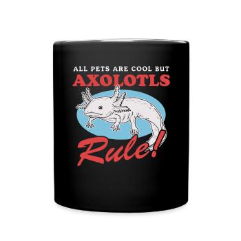 Cadeau d’amphibiens à queue d’Axolotl - Mug uni - noir - Devant