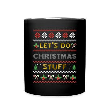 Ugly Christmas Hässlicher Weihnachts Geschenk - Tasse einfarbig - Schwarz - Vorne