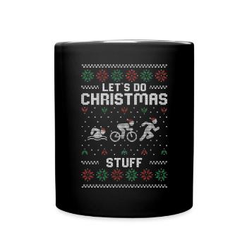 Ugly Christmas | Hässlicher Weihnachts Geschenk - Tasse einfarbig - Schwarz - Vorne
