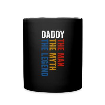 Papa Vater Vatertag bester Papa Geschenkidee - Tasse einfarbig - Schwarz - Vorne
