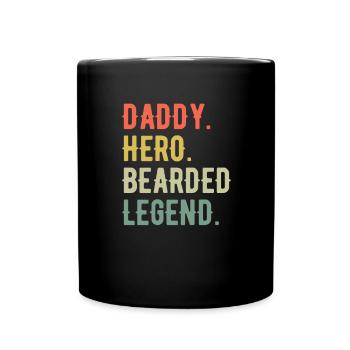 Papa Vater Vatertag bester Papa Geschenkidee - Tasse einfarbig - Schwarz - Vorne