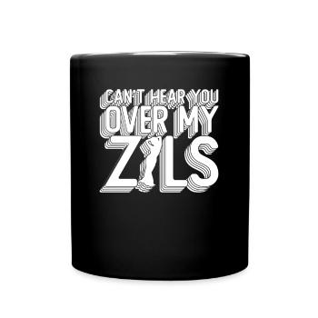 Can't Hear You Over My Zils - Bauchtänzerin - Tasse einfarbig - Schwarz - Vorne