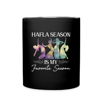 Hafla Season Belly Dancer Belly Dance Dancer - Full Colour Mug - black - Front
