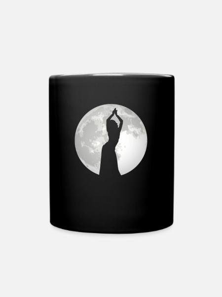 Bauchtanz Bauchtänzerin Mond Tänzerin Geschenk - Tasse einfarbig - Schwarz
