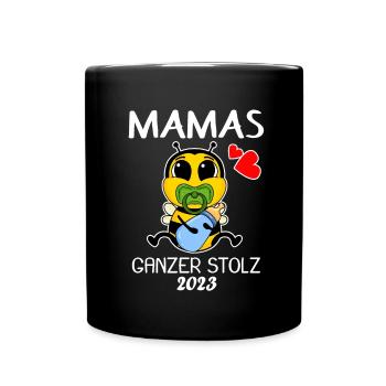 Baby 2023 - Geburt Schwanger 2023 - Baby Junge - Tasse einfarbig - Schwarz - Vorne