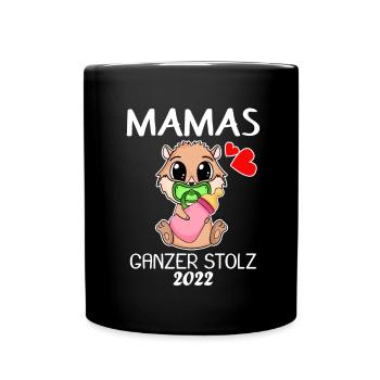 Baby 2022 - Geburt Schwanger 2022 - Baby Tochter - Tasse einfarbig - Schwarz - Vorne