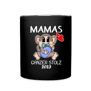 Baby 2023 - Geburt Schwanger 2023 - Baby Junge - Tasse einfarbig - Schwarz - Vorne