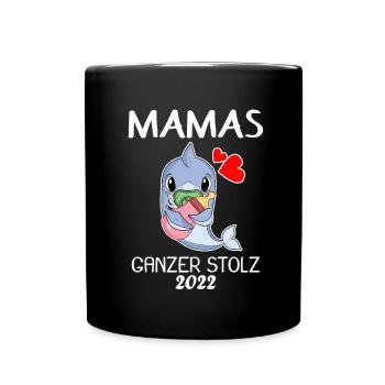 Baby 2022 - Geburt Schwanger 2022 - Baby Junge - Tasse einfarbig - Schwarz - Vorne