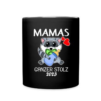 Baby 2023 - Geburt Schwanger 2023 - Tasse einfarbig - Schwarz - Vorne