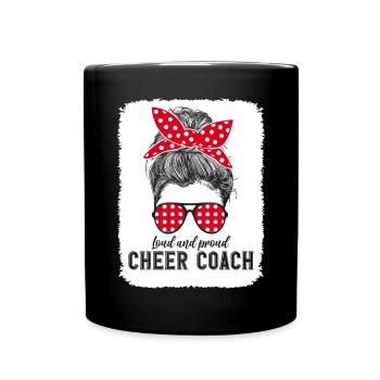 Witziger Cheer Coach Lifestyle Ironisch Sarkastisc - Tasse einfarbig - Schwarz - Vorne