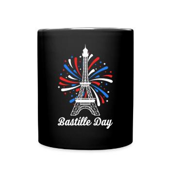 France Love Paris Souvenir Tour Eiffel Français - Mug uni - noir - Devant