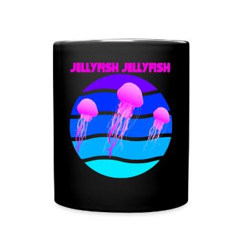 Méduses plongée aquatique vie marine animaux marins - Mug uni - noir - Devant