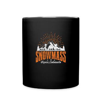 Colorado Aspen USA Amerika Geschenk - Tasse einfarbig - Schwarz - Vorne