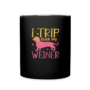 Teckel - Mug uni - noir - Devant
