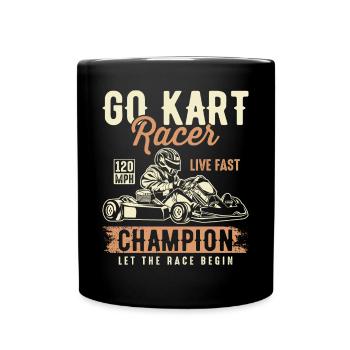 Kart Champion Racer Go-Kart Racing Go-Kart Racing - Full Colour Mug - black - Front