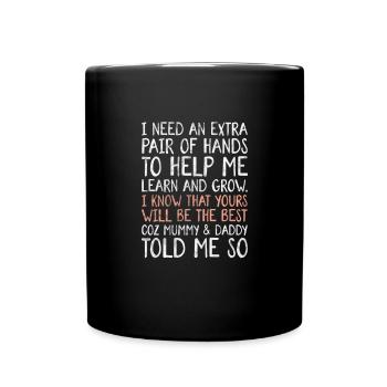 Marraine Tante Marraine Baptême Nièce Neveu Cadeau - Mug uni - noir - Devant