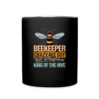 Beekeeper Crazy Bee Guy Chemise Cadeau - Mug uni - noir - Devant