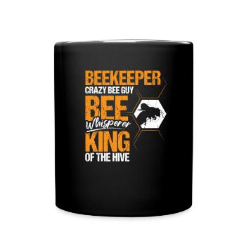 Beekeeper Crazy Bee Guy Chemise Cadeau - Mug uni - noir - Devant