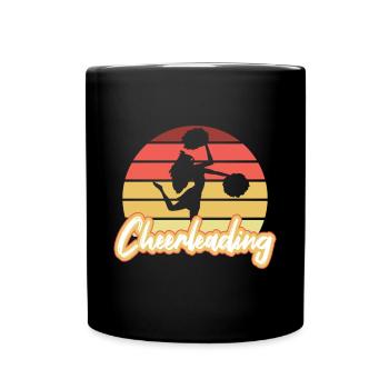 Cadeau de chemise Vintage Retro Cheerleading - Mug uni - noir - Devant