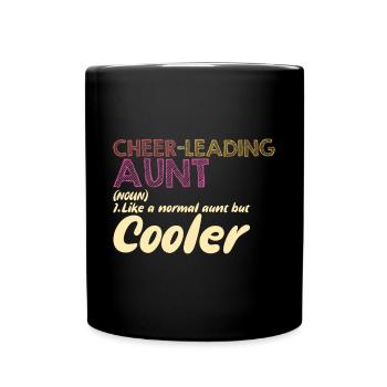 Cheerleading Aunt Shirt Geschenk Definition - Tasse einfarbig - Schwarz - Vorne