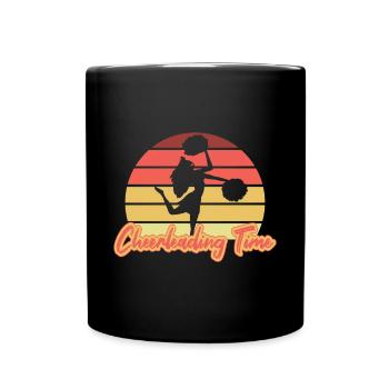 Chemise vintage rétro Cheerleading Time - Mug uni - noir - Devant