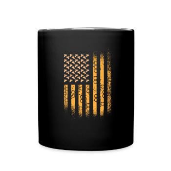 USA Flag America Flag Beekeeper Shirt - Full Colour Mug - black - Front