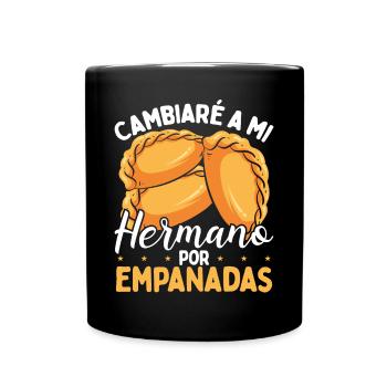 Empanada Lover Brother for Empanadas Latin Food - Tasse einfarbig - Schwarz - Vorne