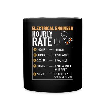Ingénieur en génie électrique Recherche Développement - Mug uni - noir - Devant