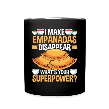 Empanada Maker I make Empanadas Disappear Food - Full Colour Mug - black - Front