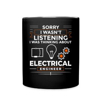 Ingénieur en génie électrique Recherche Développement - Mug uni - noir - Devant