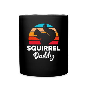 Écureuil Papa Écureuil Papa Écureuil Écureuil Propriétaire - Mug uni - noir - Devant