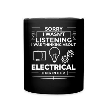Ingénieur en génie électrique Recherche Développement - Mug uni - noir - Devant