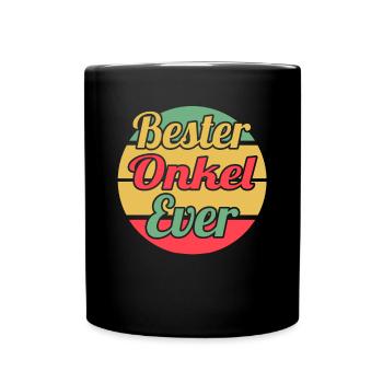 Patenonkel Pate Onkel - Tasse einfarbig - Schwarz - Vorne