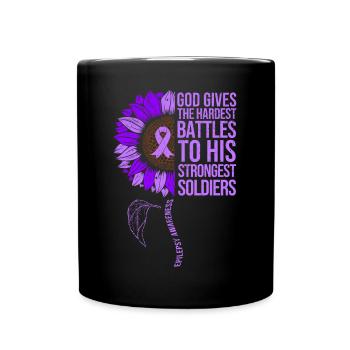 Épilepsie Sensibilisation Tournesol - Mug uni - noir - Devant