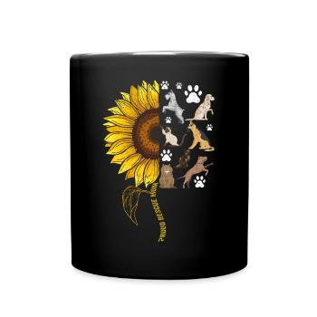 Rescue Dog Squadron Sunflower - Full Colour Mug - black - Front
