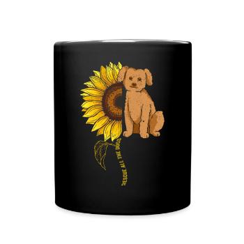 Rescue Dog Squadron Sunflower - Full Colour Mug - black - Front
